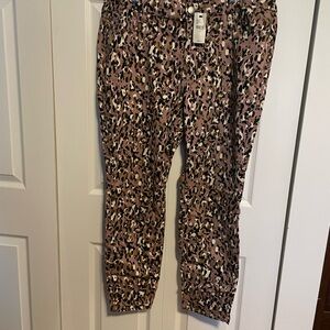 Lane Bryant Leopard Print Skinny Pants